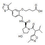 4-[2-[[(2S,4R)-4-Hydroxy-1-[3-methyl-2-(3-methylisoxazol-5-yl)butanoyl]pyrrolidine-2-carboxamido]methyl]-5-(4-methylthiazol-5-yl)phenoxy]butanoic Acid