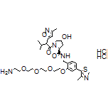 (2S,4R)-N-[2-[2-[2-[2-(2-Aminoethoxy)ethoxy]ethoxy]ethoxy]-4-(4-methylthiazol-5-yl)benzyl]-4-hydroxy-1-[3-methyl-2-(3-methylisoxazol-5-yl)butanoyl]pyrrolidine-2-carboxamide Dihydrochloride