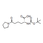 (R)-2-(Boc-amino)-6-oxo-6-(pyrrolidin-1-yl)hexanoic Acid