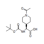 (S)-2-(1-Acetyl-4-piperidyl)-2-(Boc-amino)acetic Acid