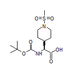 (S)-2-(Boc-amino)-2-[1-(methylsulfonyl)piperidin-4-yl]acetic Acid