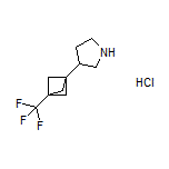 3-[3-(Trifluoromethyl)bicyclo[1.1.1]pentan-1-yl]pyrrolidine Hydrochloride