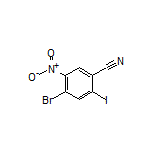 4-Bromo-2-iodo-5-nitrobenzonitrile