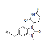 3-[3-Methyl-2-oxo-5-(prop-2-yn-1-yl)-2,3-dihydro-1H-benzo[d]imidazol-1-yl]piperidine-2,6-dione