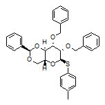 (2R,4aR,6R,7S,8S,8aR)-7,8-Bis(benzyloxy)-2-phenyl-6-(p-tolylthio)hexahydropyrano[3,2-d][1,3]dioxine