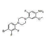 4-[4-(4-Bromo-2,3-difluorophenyl)piperazin-1-yl]-5-fluoro-2-methoxyaniline