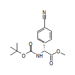 Methyl (R)-2-(Boc-amino)-2-(4-cyanophenyl)acetate