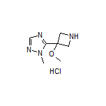 5-(3-Methoxyazetidin-3-yl)-1-methyl-1H-1,2,4-triazole Hydrochloride