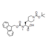 (S)-2-[Fmoc-(methyl)amino]-3-(1-Boc-4-piperidyl)propanoic Acid