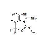 Ethyl 2-Amino-4-(trifluoromethyl)-1H-indole-3-carboxylate