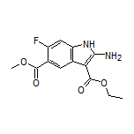 3-Ethyl 5-Methyl 2-Amino-6-fluoro-1H-indole-3,5-dicarboxylate