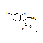 Ethyl 2-Amino-6-bromo-4-methyl-1H-indole-3-carboxylate