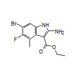 Ethyl 2-Amino-6-bromo-5-fluoro-4-methyl-1H-indole-3-carboxylate