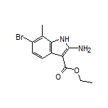 Ethyl 2-Amino-6-bromo-7-methyl-1H-indole-3-carboxylate