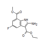3-Ethyl 7-Methyl 2-Amino-5-fluoro-1H-indole-3,7-dicarboxylate