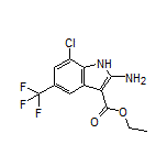 Ethyl 2-Amino-7-chloro-5-(trifluoromethyl)-1H-indole-3-carboxylate