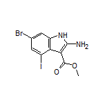 Methyl 2-Amino-6-bromo-4-iodo-1H-indole-3-carboxylate