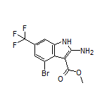 Methyl 2-Amino-4-bromo-6-(trifluoromethyl)-1H-indole-3-carboxylate