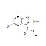Ethyl 2-Amino-5-bromo-7-iodo-1H-indole-3-carboxylate