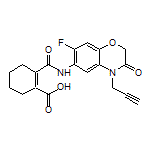 2-[[7-Fluoro-3-oxo-4-(prop-2-yn-1-yl)-3,4-dihydro-2H-benzo[b][1,4]oxazin-6-yl]carbamoyl]cyclohex-1-enecarboxylic Acid