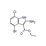 Ethyl 2-Amino-4-bromo-7-chloro-1H-indole-3-carboxylate