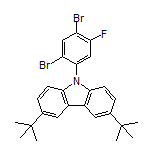 3,6-Di-tert-butyl-9-(2,4-dibromo-5-fluorophenyl)-9H-carbazole