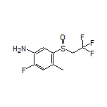 2-Fluoro-4-methyl-5-[(2,2,2-trifluoroethyl)sulfinyl]aniline