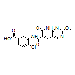 4-Chloro-3-(2-methoxy-7-oxo-7,8-dihydropyrido[2,3-d]pyrimidine-6-carboxamido)benzoic Acid