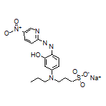 Sodium 3-[[3-Hydroxy-4-[(5-nitropyridin-2-yl)diazenyl]phenyl](propyl)amino]propane-1-sulfonate
