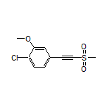 1-Chloro-2-methoxy-4-[(methylsulfonyl)ethynyl]benzene