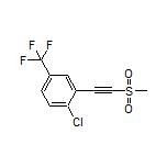 1-Chloro-2-[(methylsulfonyl)ethynyl]-4-(trifluoromethyl)benzene