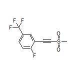 1-Fluoro-2-[(methylsulfonyl)ethynyl]-4-(trifluoromethyl)benzene