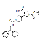 (3S,4S)-4-(1-Fmoc-4-piperidyl)-1-Boc-pyrrolidine-3-carboxylic Acid