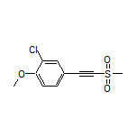 2-Chloro-1-methoxy-4-[(methylsulfonyl)ethynyl]benzene