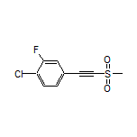 1-Chloro-2-fluoro-4-[(methylsulfonyl)ethynyl]benzene