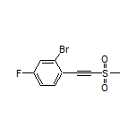 2-Bromo-4-fluoro-1-[(methylsulfonyl)ethynyl]benzene