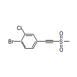 1-Bromo-2-chloro-4-[(methylsulfonyl)ethynyl]benzene