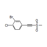 2-Bromo-1-chloro-4-[(methylsulfonyl)ethynyl]benzene