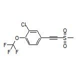 2-Chloro-4-[(methylsulfonyl)ethynyl]-1-(trifluoromethoxy)benzene