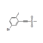 4-Bromo-1-iodo-2-[(methylsulfonyl)ethynyl]benzene
