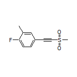 1-Fluoro-2-methyl-4-[(methylsulfonyl)ethynyl]benzene
