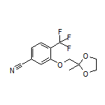 3-[(2-Methyl-1,3-dioxolan-2-yl)methoxy]-4-(trifluoromethyl)benzonitrile