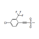 4-Chloro-1-[(methylsulfonyl)ethynyl]-2-(trifluoromethyl)benzene