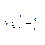2-Fluoro-4-methoxy-1-[(methylsulfonyl)ethynyl]benzene