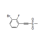 1-Bromo-2-fluoro-3-[(methylsulfonyl)ethynyl]benzene