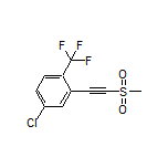 4-Chloro-2-[(methylsulfonyl)ethynyl]-1-(trifluoromethyl)benzene