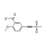 1-Methoxy-4-[(methylsulfonyl)ethynyl]-2-nitrobenzene