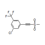 1-Chloro-3-[(methylsulfonyl)ethynyl]-5-(trifluoromethyl)benzene