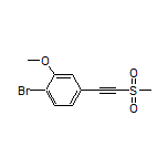 1-Bromo-2-methoxy-4-[(methylsulfonyl)ethynyl]benzene