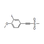 2-Iodo-1-methoxy-4-[(methylsulfonyl)ethynyl]benzene
